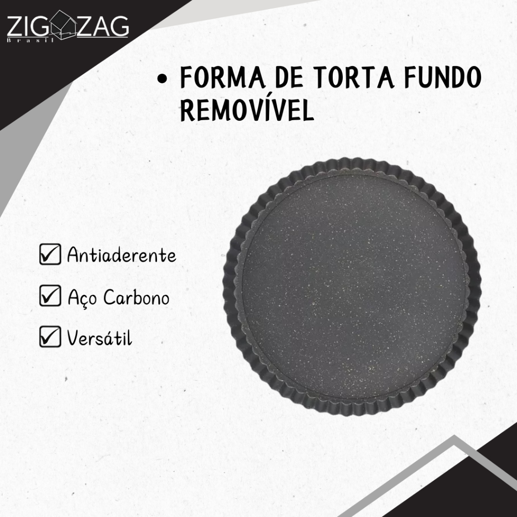 Forma de Torta com Fundo Removível - 25.5cm em Oferta na Shopee