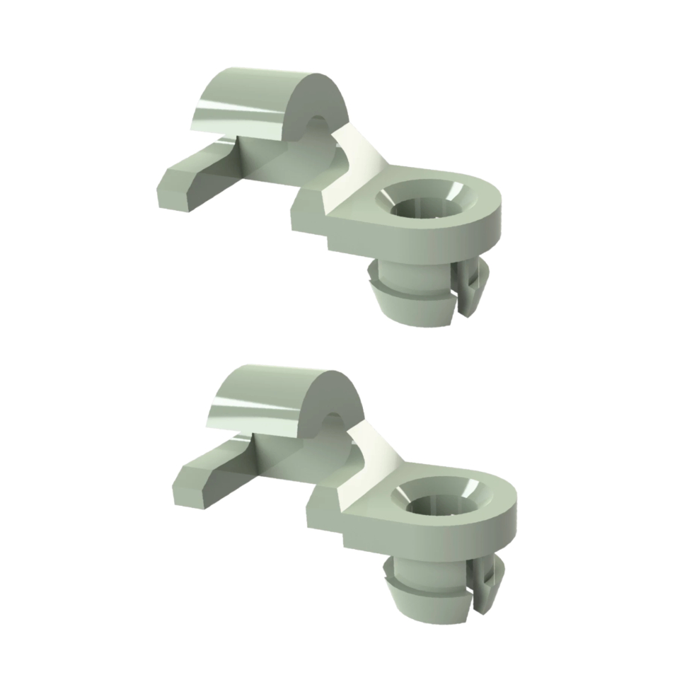 Par (2 unidades) Grampo da Haste Fechadura Porta - Kadett Celta S10 / Silverado - P158/ 230135