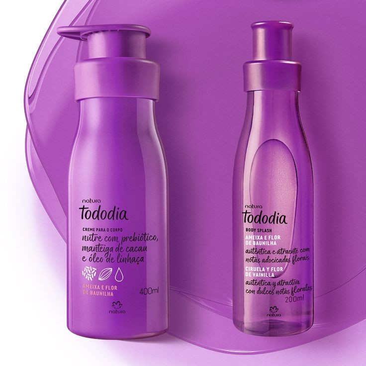 Ameixa e Flor de Baunilha Natura Splash Perfume Hidratante Creme Corporal Óleo Sabonete