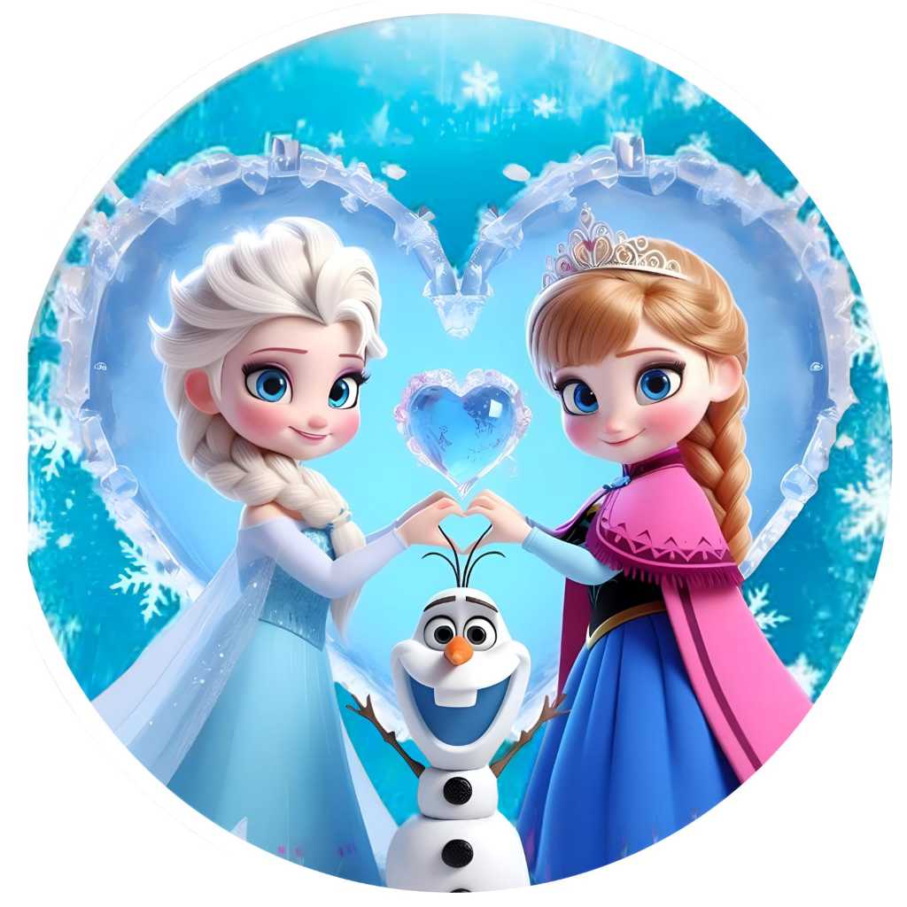 PAINEL DE FESTA FROZEN ELSA E ANA CUTE BABY - EM TECIDO SUBLIMADO em Oferta na Shopee