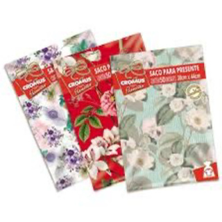 25 UND Saco de Presente 50x70 Estampados - Cromus em Oferta na Shopee