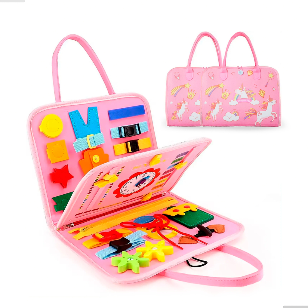 Kit Maleta Atividade Sensorial Montessori Infantil 2-4an