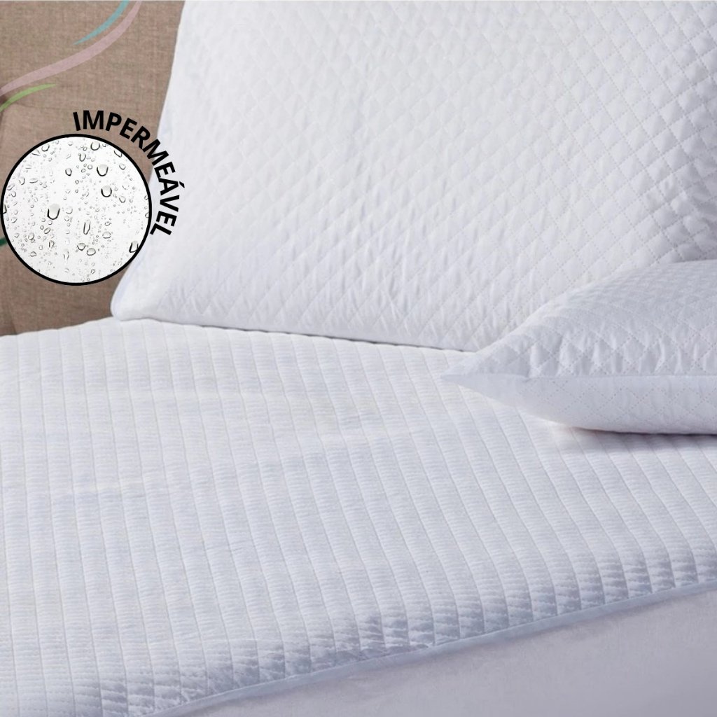 Protetor Impermeável Capa De Colchão Solteiro Casal Queen King Matelado Impermeável Com Elástico