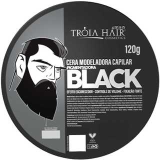 Cera Modeladora Black Pigmentante 120g - Troia Hair em Oferta na Shopee