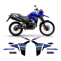 Kit Adesivos Faixa Compatível Xtz 250 Lander 2023 2024 Azul