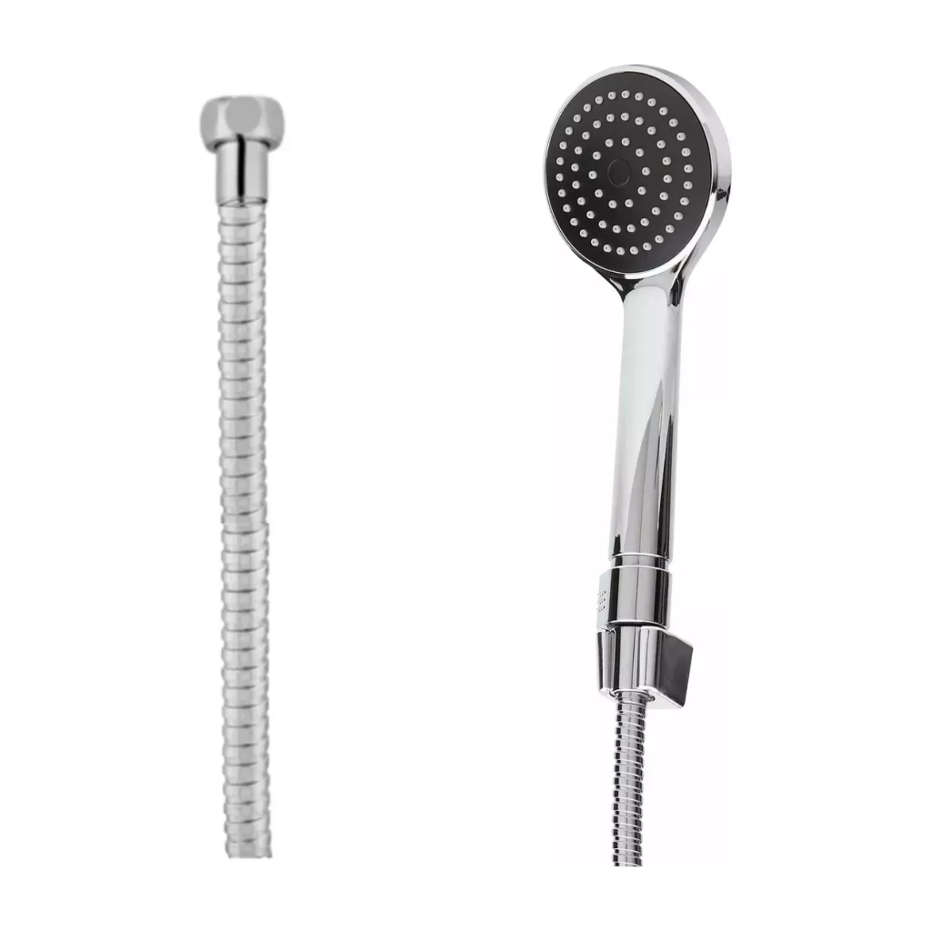 Ducha De Mão Chuveirinho Polo Com  Flexível 2 Metros  E Botão bre E Fecha Água