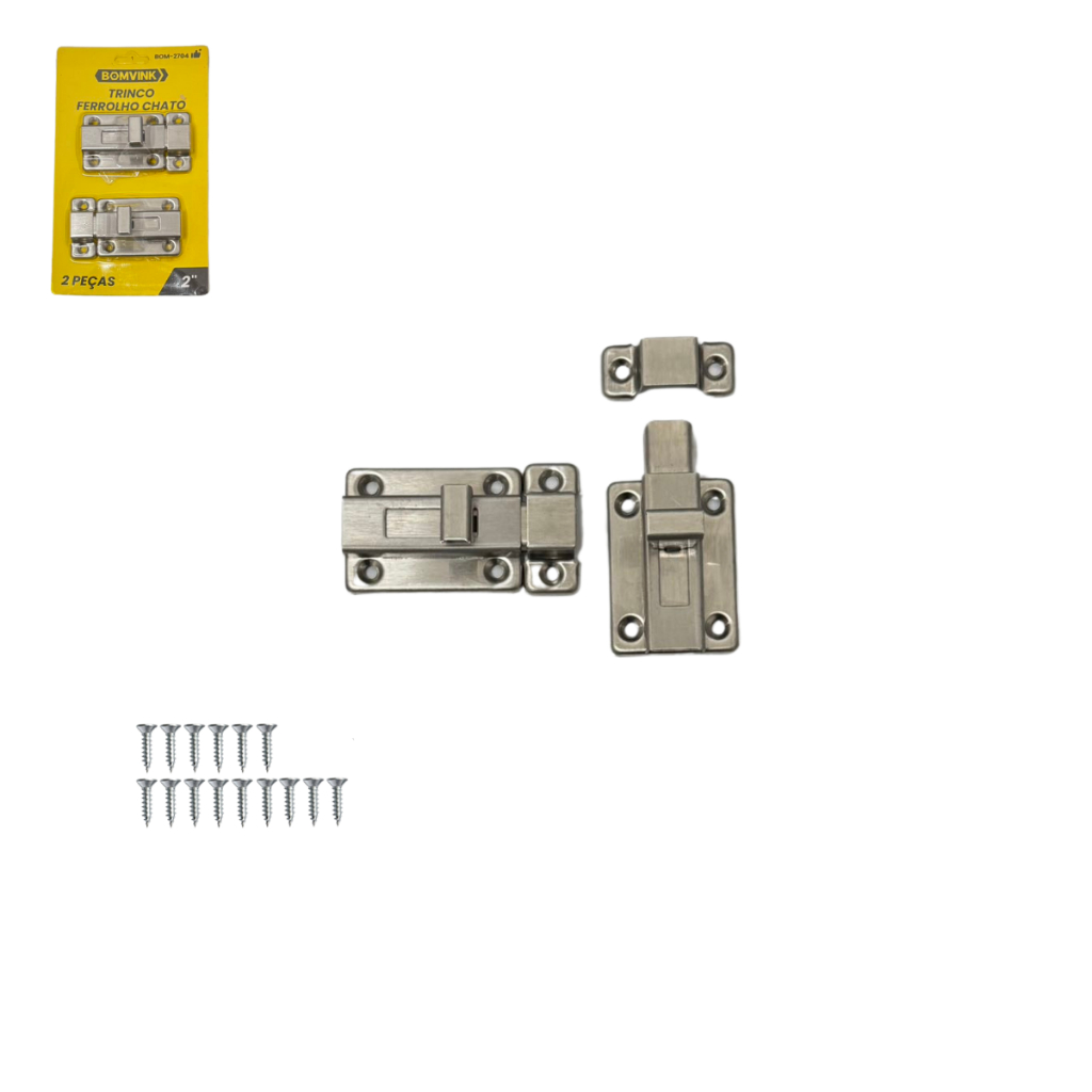Kit 4 Peças Trinco Ferrolho Tranca Fecho 2 Polegadas 65x35MM Aço Inox em Oferta na Shopee