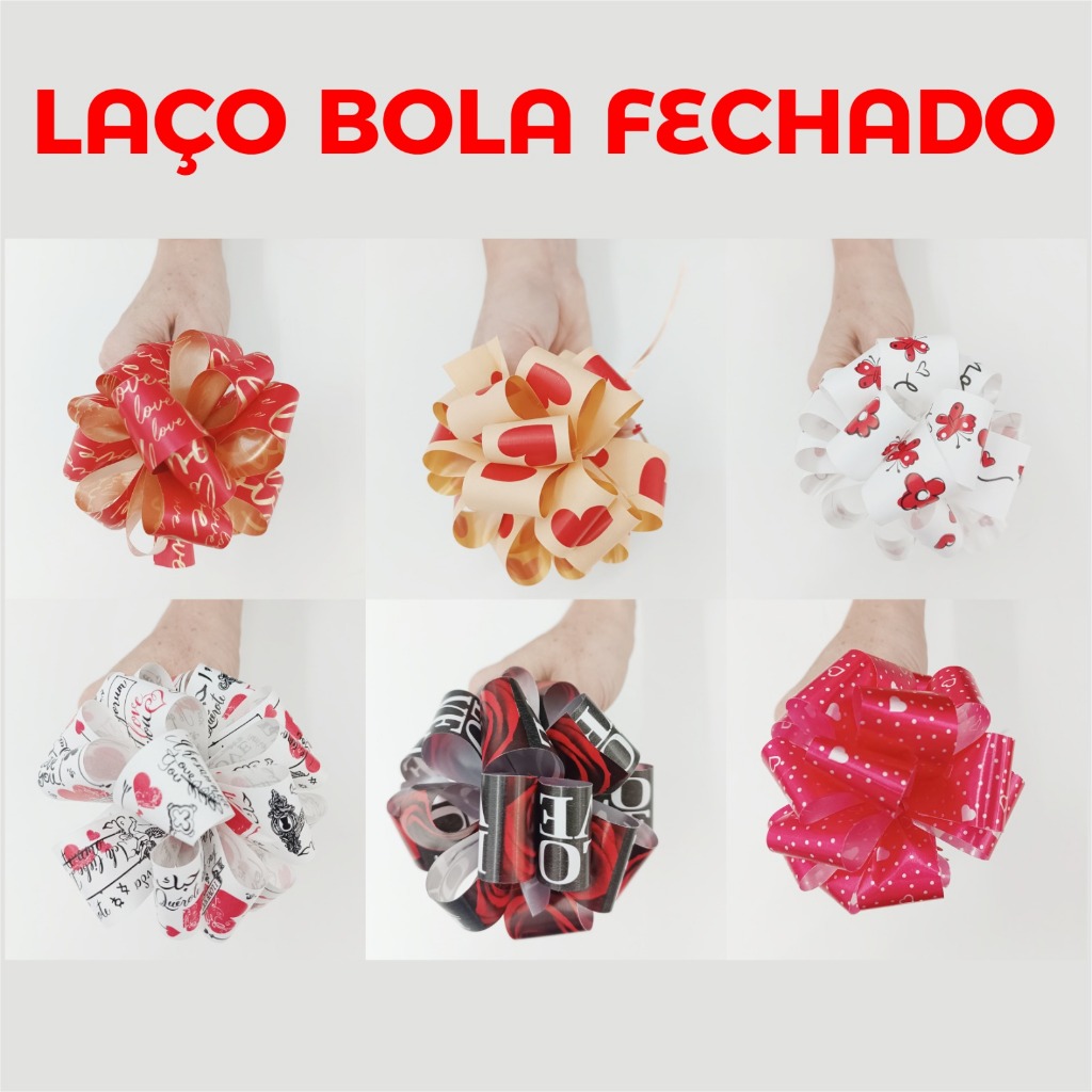 LAÇO BOLA 11CM PARA KIT PRESENTE em Oferta na Shopee