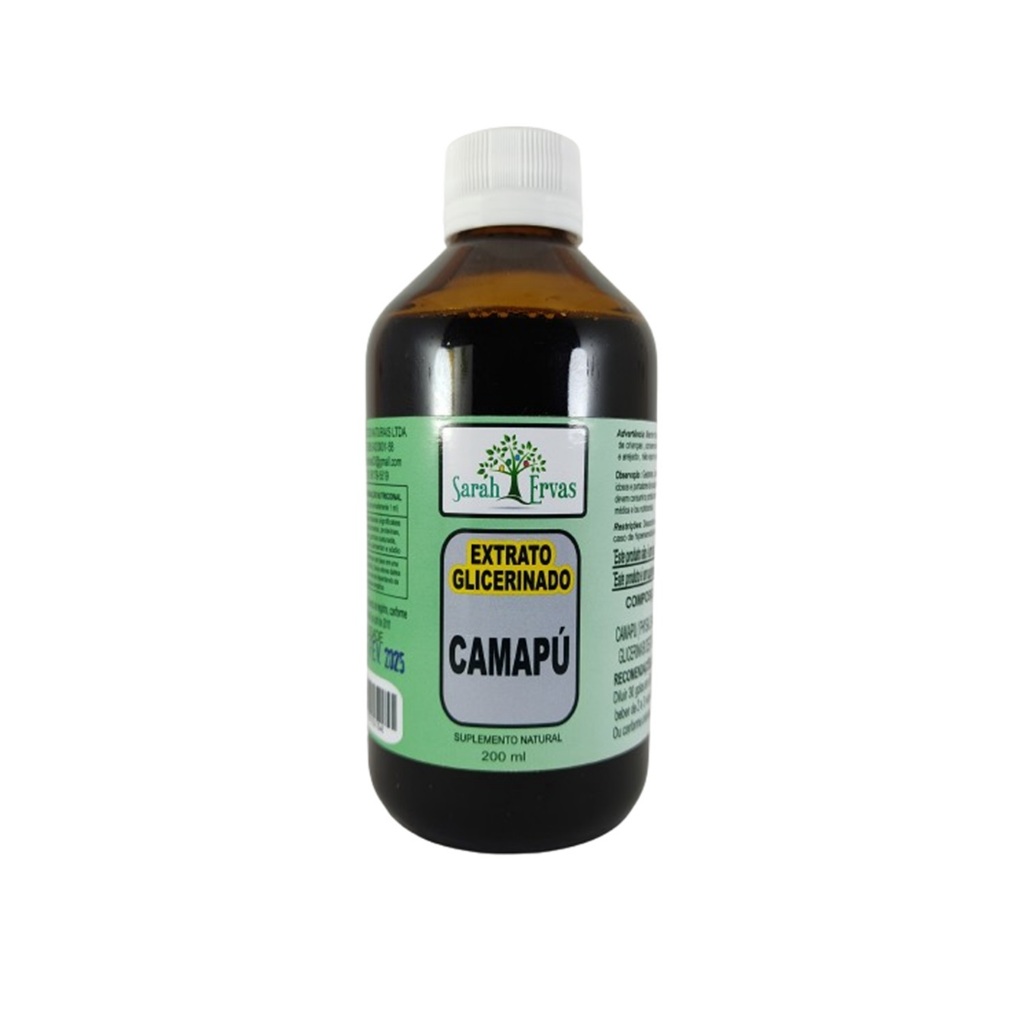 CAMAPÚ - EXTRATO GLICERINADO 200 ML (TINTURA MÃE)