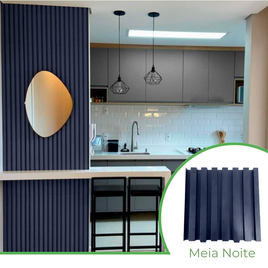 Kit 4m² Painel Ripado Azul Meia-Noite 30x30 - 44 peças | Anti-impacto | Autocolante | Direct Borrachas em Oferta na Shopee