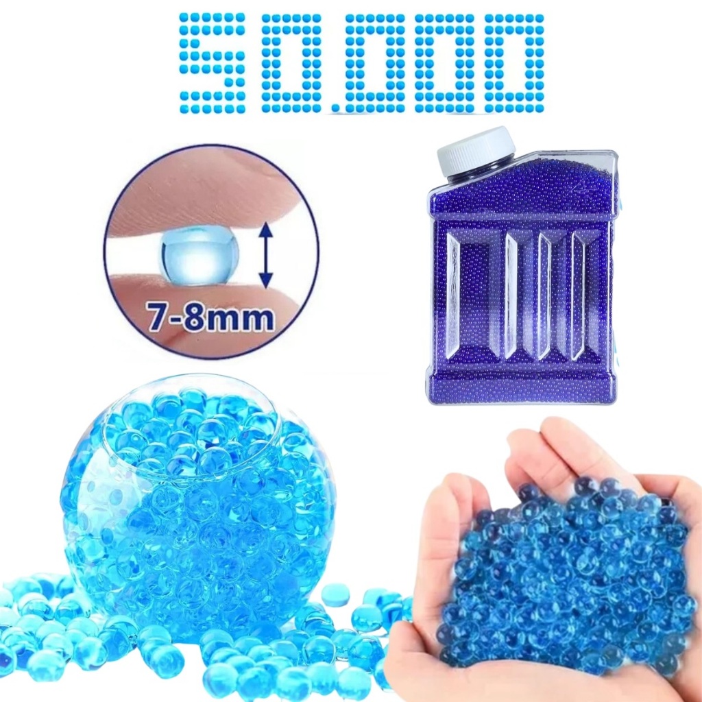 50.000 Bolinhas De Gel Orbeez Cresce Na Àgua 7 a 8 mm CBS0126 Castela - Home & Living