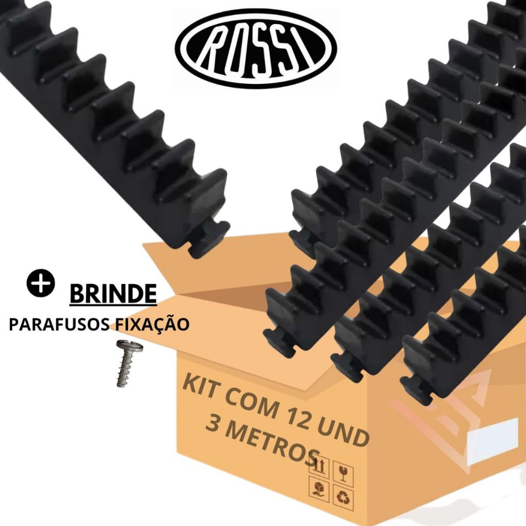 kit 12 Gomos de cremalheira para portão deslizante ROSSI