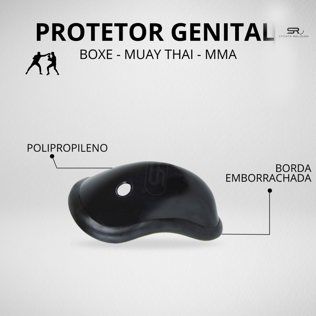 Protetor Genital Muay Thai, Mma, Jiu Jitsu - Coquilha / Conc — imagem 2 de 2