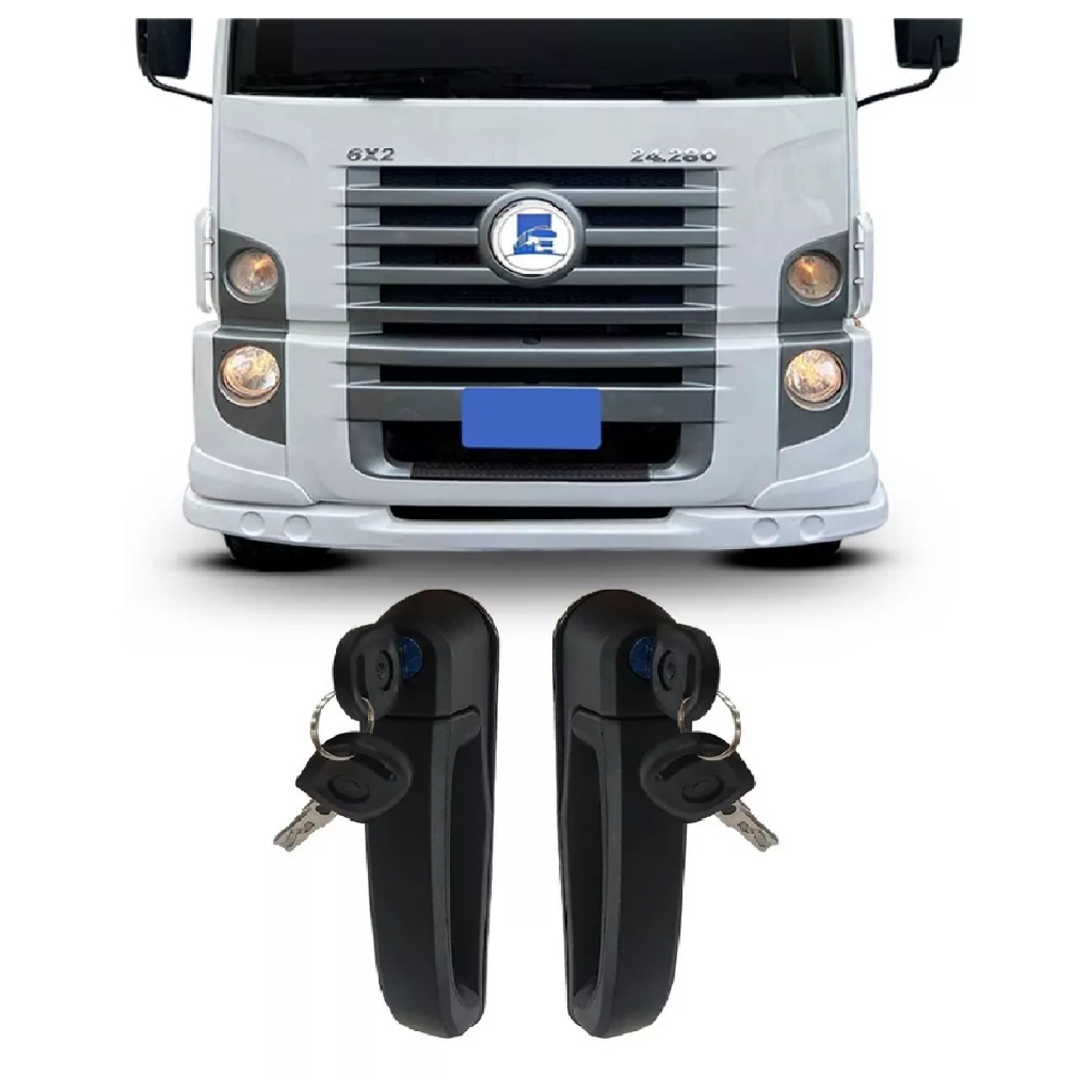 Maçaneta Porta Externa Vw Constellation Com Chaves 2R2837205A 2R2837206A