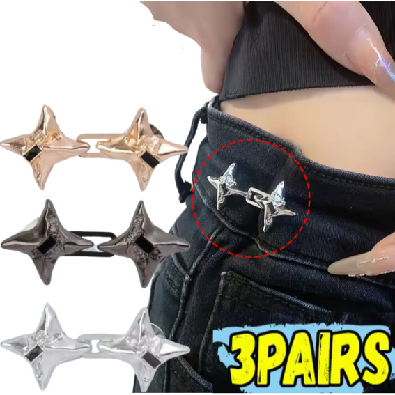 abotoadura grampo botão tarraxa de pressão para calça jeans, saias, vestidos, shorts blusas feminina