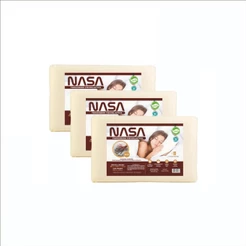 Kit Com 3 Travesseiro NASA-X Original Viscoélastico Antialérgico Antiácaro Macio