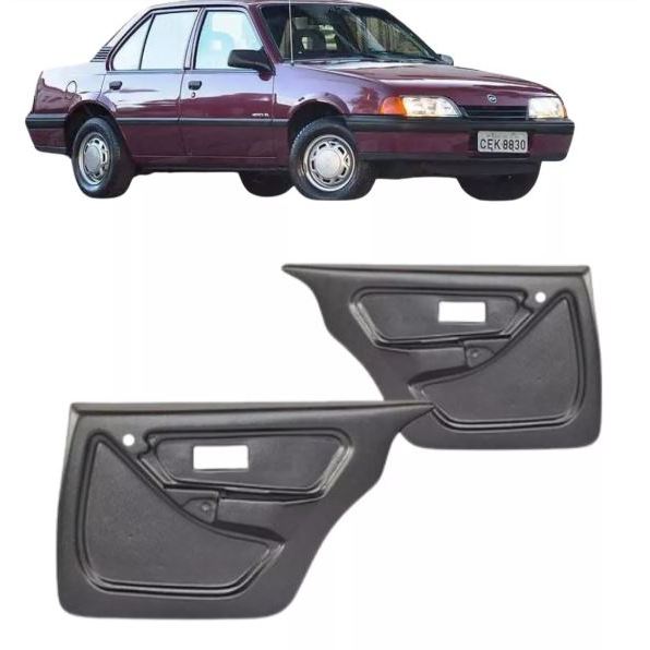 Forro Porta Traseira Monza Tubarão 1989 A1997 Preto