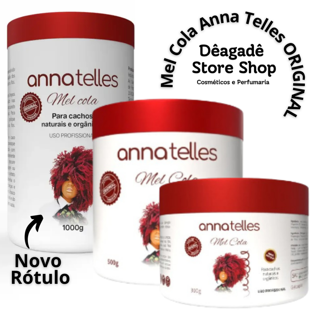 Mel Cola Anna Telles ORIGINAL Fixação Definição Cacheados Crespos em Oferta na Shopee
