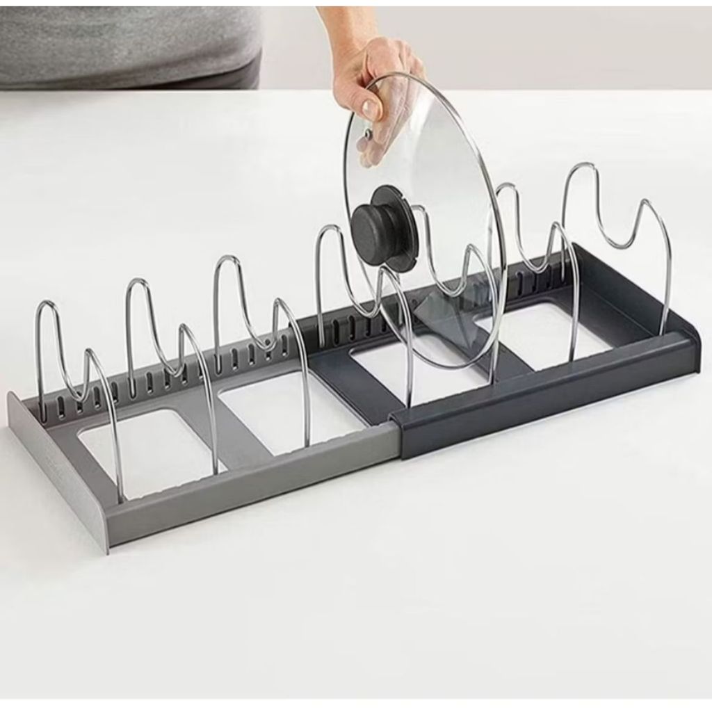 Suporte Organizador Expansível Cozinha Escorredor De Pratos Panelas Tampas Envio Já!
