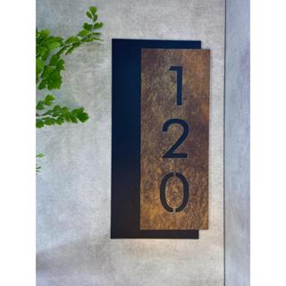 Número Para Residência De Luxo Com Design Exclusivo Preto Fosco em Oferta na Shopee