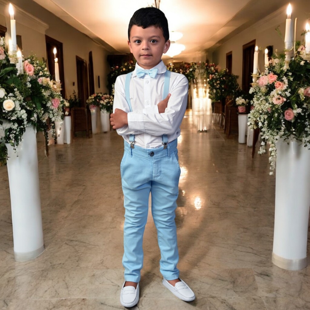 Roupa Social Infantil Para Casamentos Formaturas E Batizados Look Formal Para Crianças Azul Bebê
