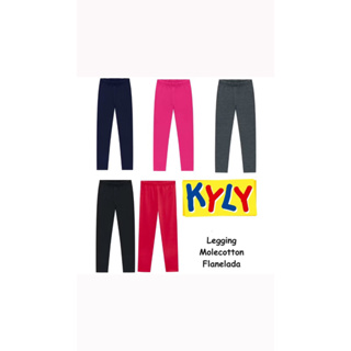 KIT com 2 Calças Legging kyly Molecotton Infantil Menina. em Oferta na Shopee