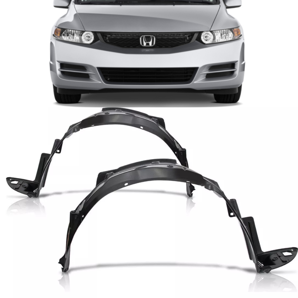 Par Parabarro Dianteiro Honda Civic 2004 2005 2006 Para-lama Protetor Roda Lado Esquerdo Direito Kit