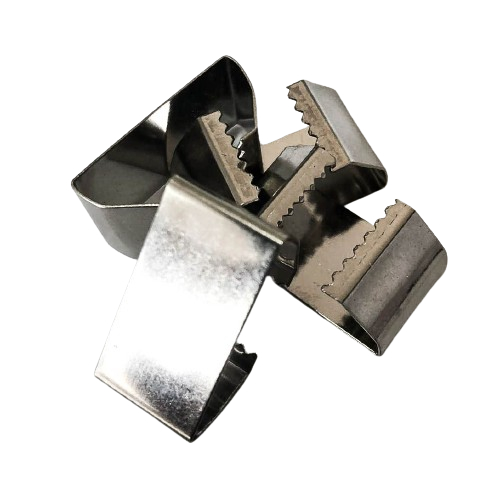 100 Chapinhas Dentada Garra Para Cordão De 25mm Fixador LA