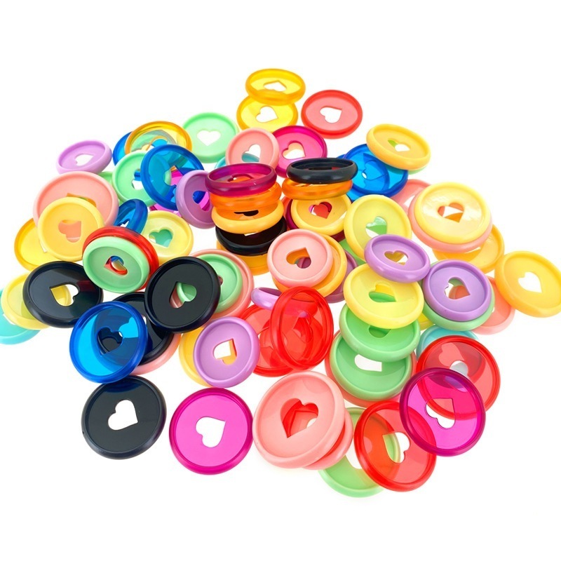 Discos pástico argola 11 Unidades 35mm Para Caderno Inteligente (Grande)