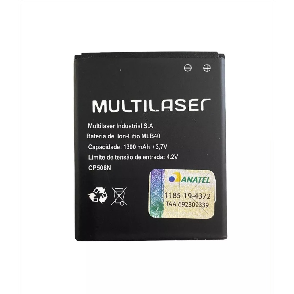 Ba-teria Modelo Mlb40 Para Multilaser MS40 P9007 + Garantia
