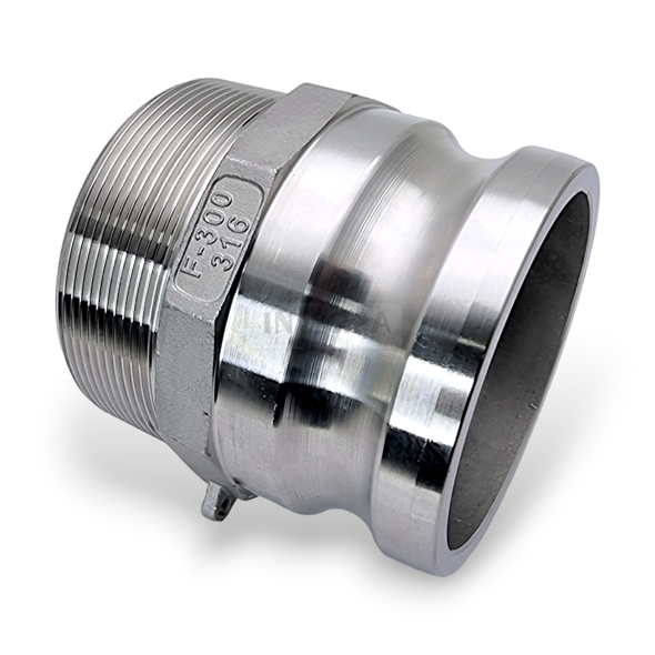 Conector Engate Rápido Camlock Inox 316 Tipo F - 3 Polegadas