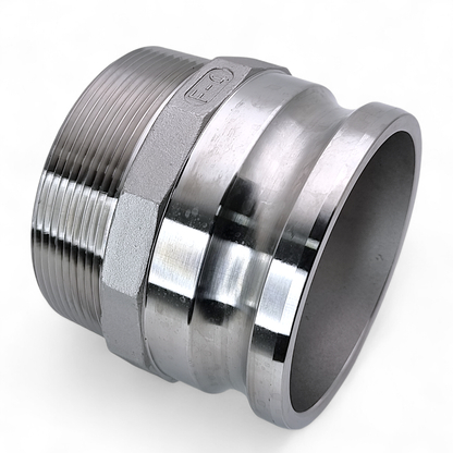 Conector Engate Rápido Camlock Inox 316 Tipo F - 4 Polegadas