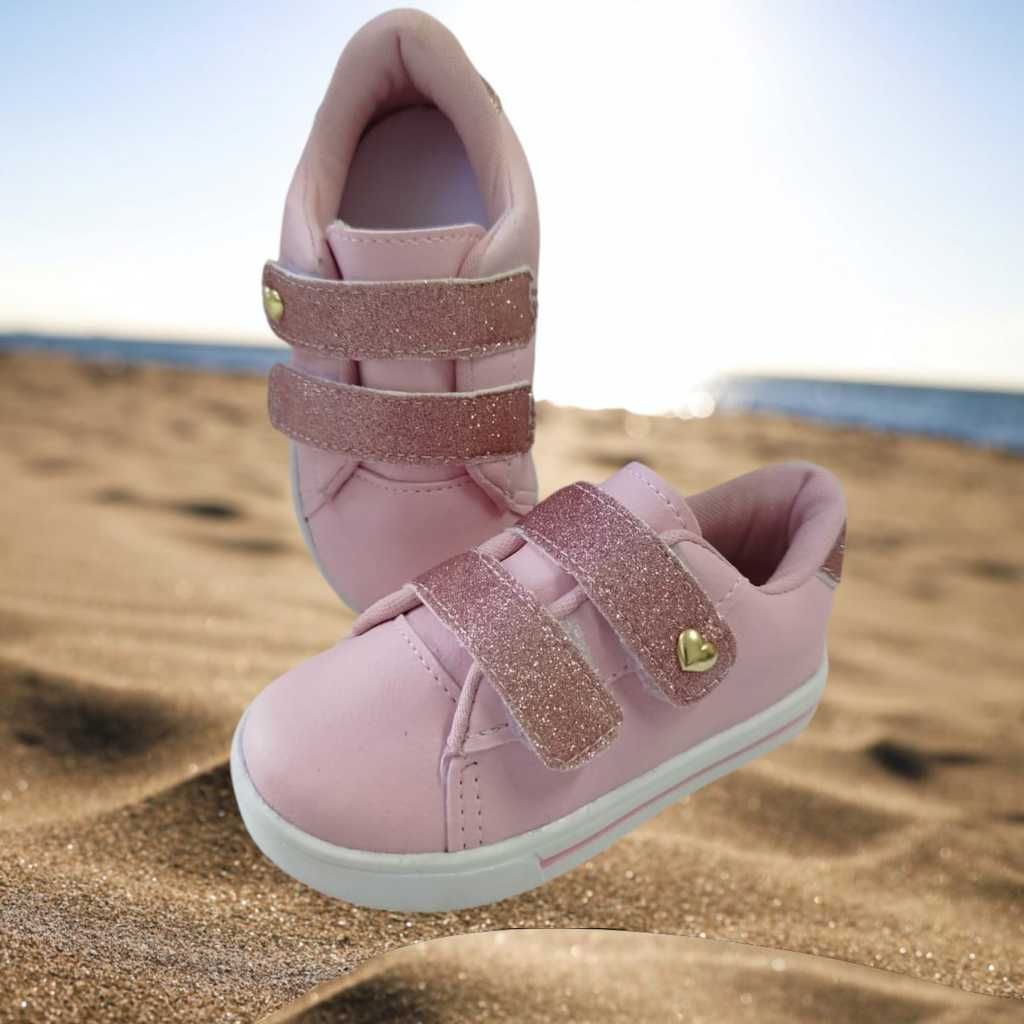 Tênis com gliter infantil feminino em Oferta na Shopee