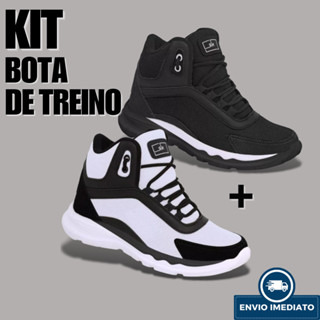 Kit 2 Pares Bota Feminina Botinha Coturno Academia Casual Tênis Confortável Caminhada Trabalho em Oferta na Shopee