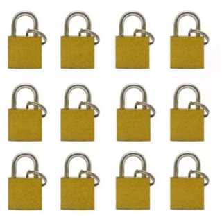 Cadeados Cartela Com 12 Unidades Pequenos 20mm Para Malas Bolsas Armário em Oferta na Shopee
