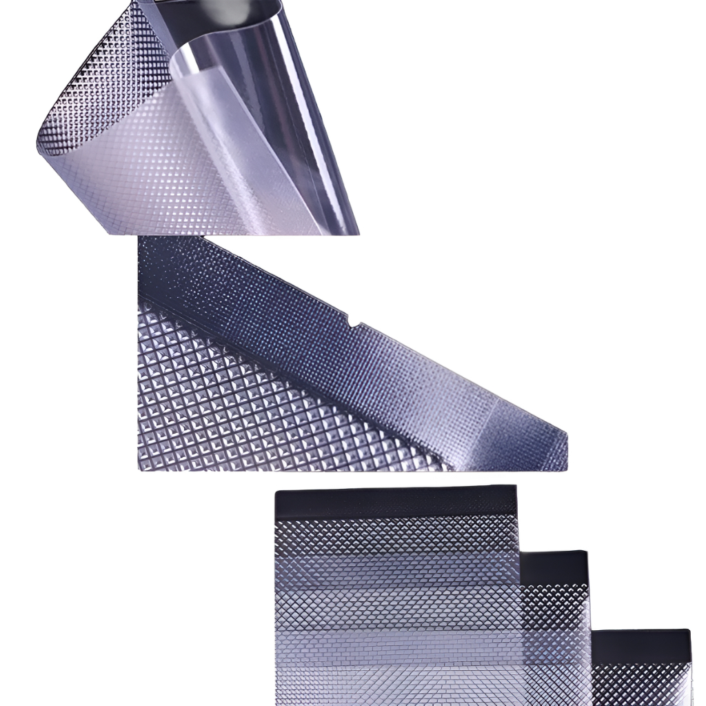 100 Unidades Saco Plástico Seladora Vacuo 15cmx20cm Embalagem Com Ranhuras Diamante