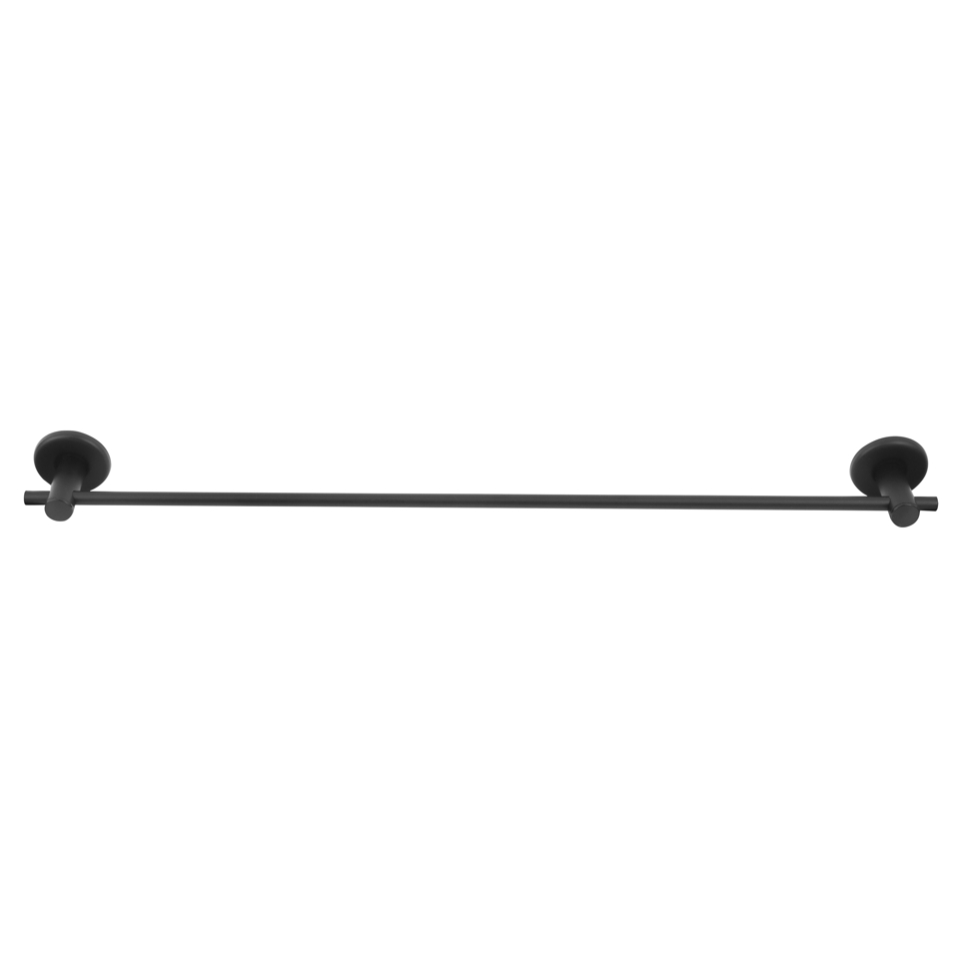 Suporte Porta Toalha Banho Stander Reto preto Fosco