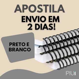 Impressão de apostila Preto e branco A4 Até 450 páginas - Frente e verso Postamos em 2 dias em Oferta na Shopee