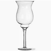 Vaso Decorativo Taça De Vidro Napoli 40cm