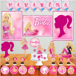 Kit Festa Da Barbie Só Um Bolinho + Topper, Decoração