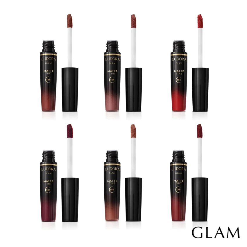 Batom Líquido Glam Matte Tint Eudora - 4g