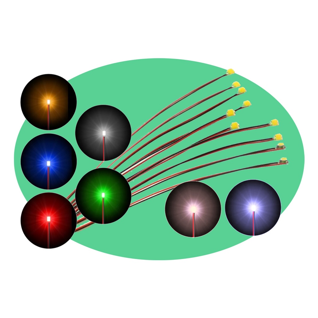 5 Mini Led Cores P/ Maquetes 3 Volts (pilhas) 0805 Smd -vermelho - azul -verde -amarelo em Oferta na Shopee