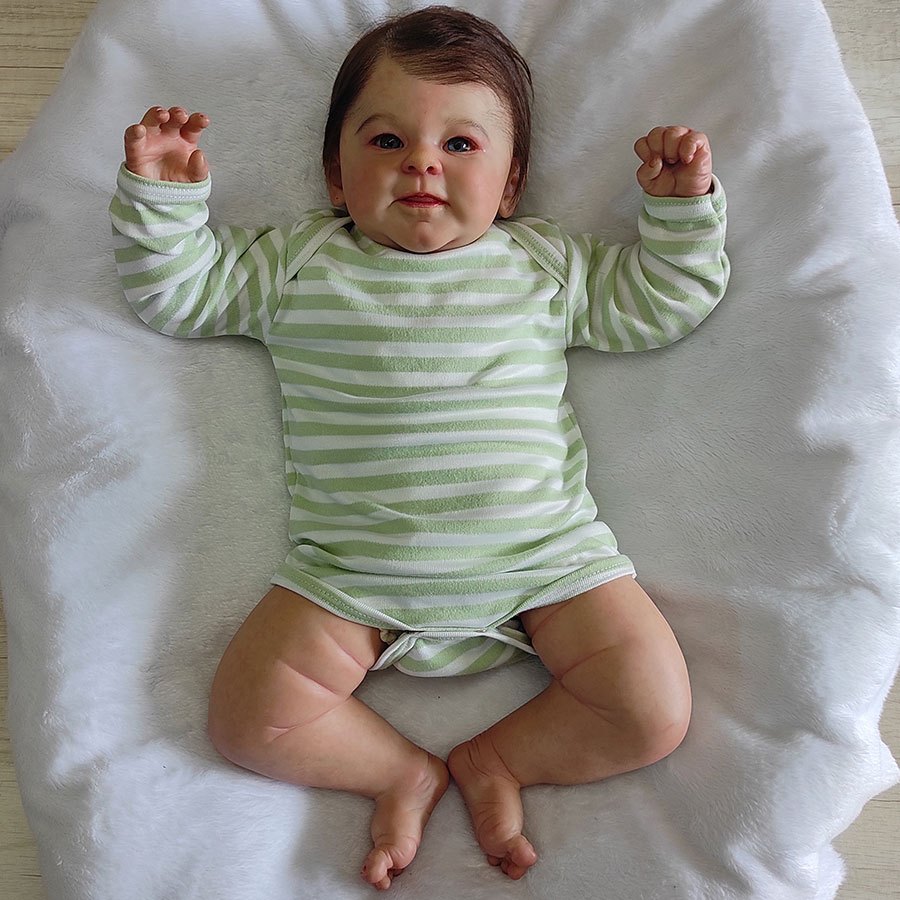 Roupa Macacão Jardineira Bebê Menino com Body Manga Longa Kids Urso Davi Verde Malha 100% Algodão — imagem 2 de 2