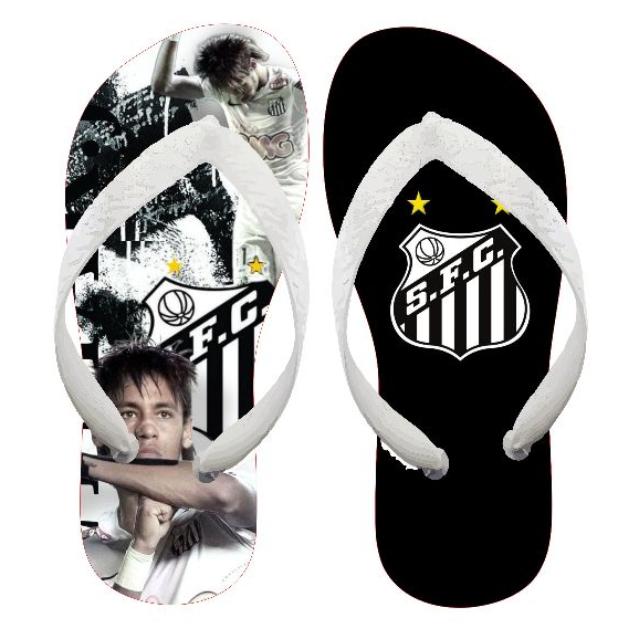 Neymar Chinelo Personalizado Santos