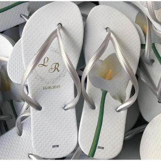 Kit 30 chinelos Personalizados para Casamento