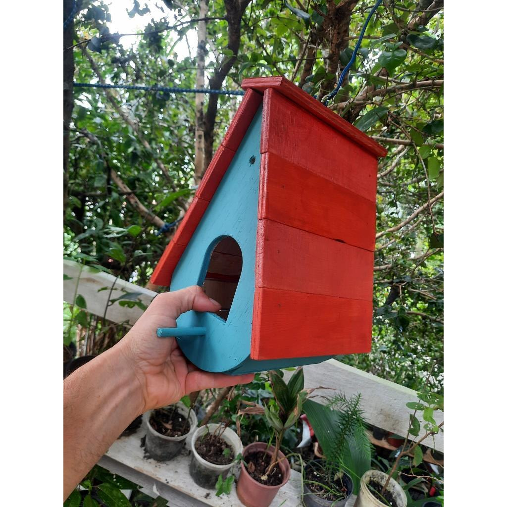 Casinha De Passarinho Para Jardim, Chácara, Sítio, Casa de Campo, Fundo de quintal e Fazenda.