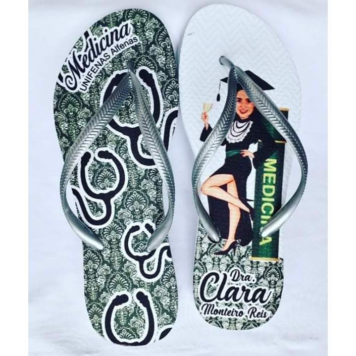 Kit 13 Chinelos Personalizados para Formatura de todos os cursos