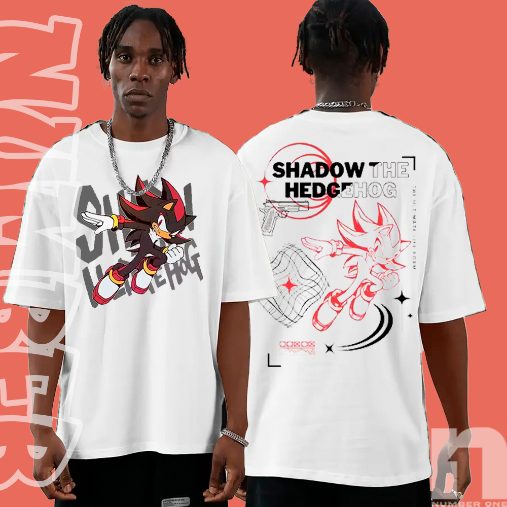 Camiseta Basica e OVERSIZED Shadow the Hedgehog Sonic Game Geek Aesthetic Unissex em Oferta na Shopee