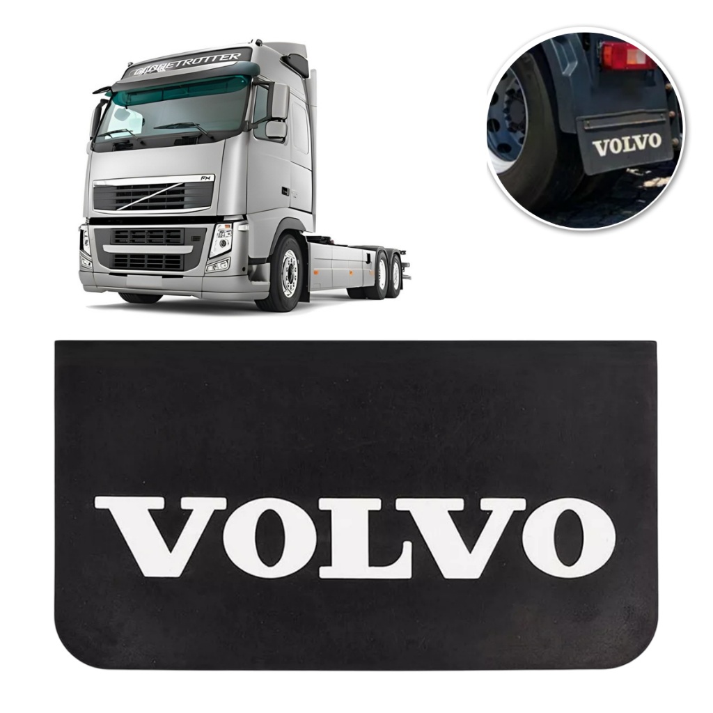 Aparabarro Traseiro Borracha Tipo Original Compatível Volvo 64 x 32cm