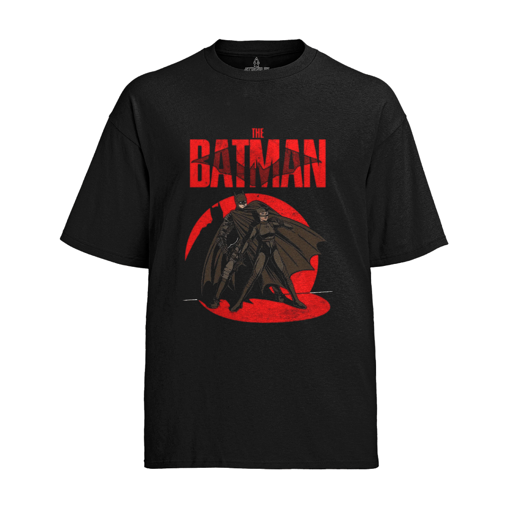 Camiseta Algodão Unissex Tshirt The Batman & Mulher Gato Comics